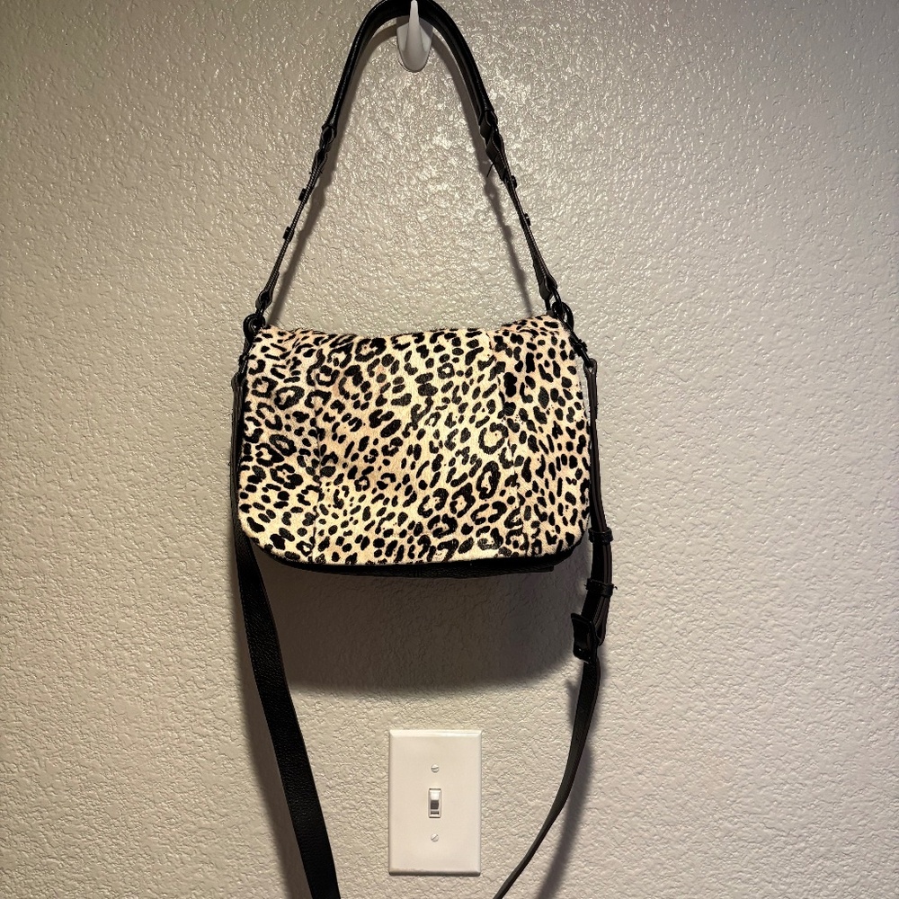 Aimee Kestenberg Sorrento Cheetah Printed Calf Hair Crossbody Bag